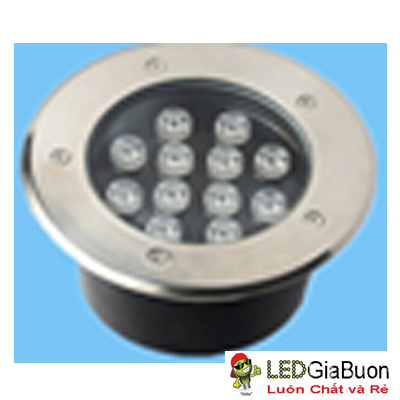 Đèn âm đất 12W xanh lá