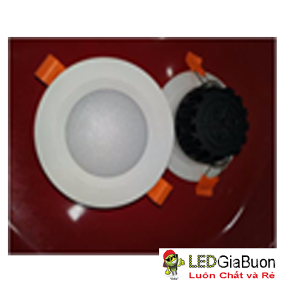 Đèn led đế dày 3 màu đế đúc mặt sơn trắng