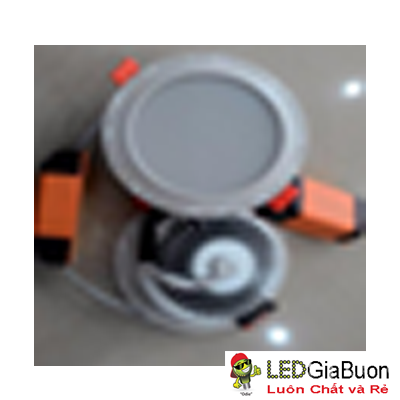 Đèn led đế dày 3 màu mặt sơn viền bạc
