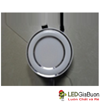 Đèn led 3 Màu đế mỏng viền bạc lồi 7w/3.0