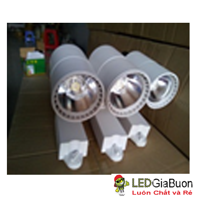 Đèn led rọi ray thân trắng/thân đen thấu kính (không có kính)